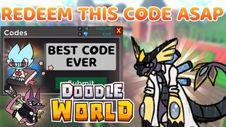 REDEEM ASAP! FINALLY A EPIC NEW CODE IN DOODLE WORLD - ROBLOX