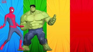 SUPERHEROES COLOR DANCE CHALLENGE | Spiderman vs Hulk vs Wolverine vs Deadpool