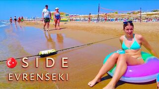 #Antalya Side Evrenseki walking on the beach TURKIYE #turkey #side #evrenseki #kumkoy #beach