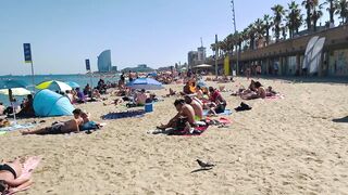 Beach Barceloneta????????Barcelona beach walk