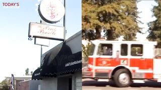 Bikini Clad Woman Get Off SJ Fire Truck straight into a Strip Club