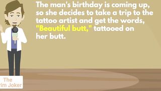 ???? FUNNY JOKES TO MAKE YOU LAUGH | THE BEST COMEDY JOKES - A man's wife decides to make a tattoo with