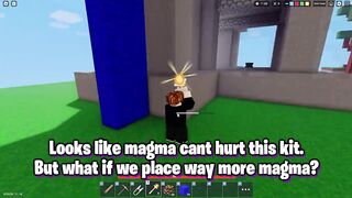 Can Lani survive magma block? Roblox Bedwars