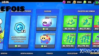 antes e depois no brawl stars