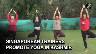 Singaporean trainers promote Yoga in Kashmir valley