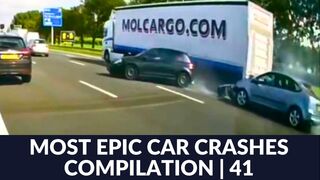 MOST EPIC CAR CRASHES COMPILATION! | 41 (USA, EU, ASIA, RUSSIA)