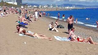 Barcelona beach walk ????????beach Sant Miquel