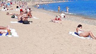 Barcelona beach walk ????????beach Sant Miquel