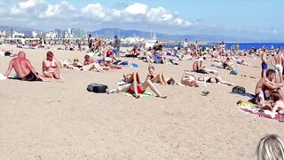 Barcelona beach walk ????????beach Sant Miquel