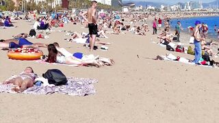 Barcelona beach walk ????????beach Sant Miquel