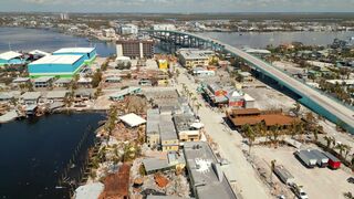 Fort Myers Beach Florida Afte Hurricane Ian