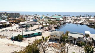 Fort Myers Beach Florida Afte Hurricane Ian