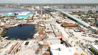 Fort Myers Beach Florida Afte Hurricane Ian