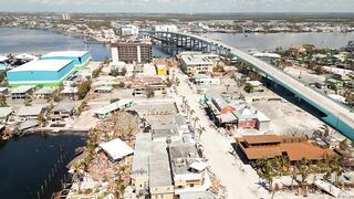 Fort Myers Beach Florida Afte Hurricane Ian