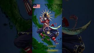 Countries' National flags as Anime characters Part - 2 #shorts #anime