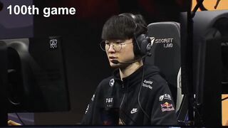 Faker becomes first player to play 100 Worlds games | Worlds 2022 | T1 vs C9