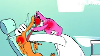 [Animation] Orange's Bad Teeth???????? |????Rainbow Friends Pink Dentist | Roblox Cartoon | Gummy Dora