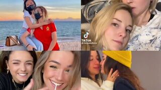 wlw lesbian couples TikTok compilation #90