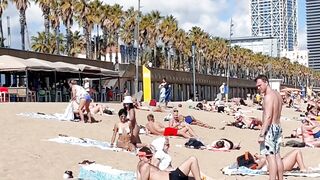 Beach Barceloneta????????Barcelona beach walk