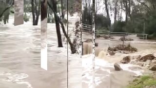 The wrath of nature hit Australia! River stream flooded the city of Bendigo, Victoria