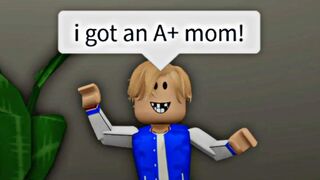 When you lie about getting an A+ (meme) ROBLOX