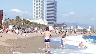 Barcelona beach walk ????????beach Sant Miquel