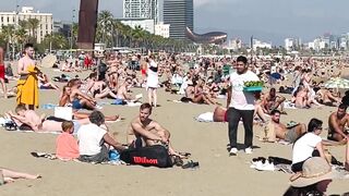 Barcelona beach walk ????????beach Sant Miquel