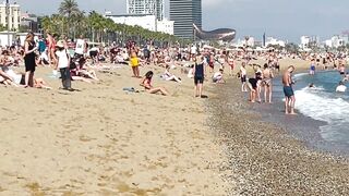 Barcelona beach walk ????????beach Sant Miquel