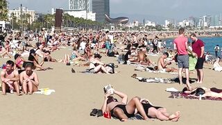 Barcelona beach walk ????????beach Sant Miquel