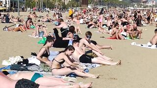 Barcelona beach walk ????????beach Sant Miquel