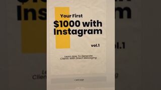 Make extra $1000 per month with Instagram [money making tactic]