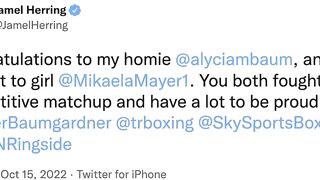 CELEBRITIES REACT TO ALYCIA BAUMGARDNER BEATING MIKAELA MAYER: CRAWFORD, GARCIA, PORTER, & MORE