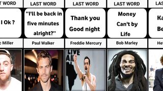 Celebrity Last Words Before Death