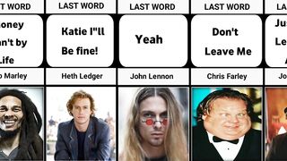 Celebrity Last Words Before Death