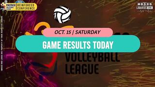 PVL STANDINGS TODAY AS OF OCTOBER 15, 2022 | GAME RESULTS TODAY | GAMES ON TUESDAY | REINFORCED CONF