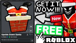 FREE ACCESSORY! HOW TO GET Upside Down Santa! (NEW ROBLOX PROMO CODE ITEM)