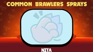 All Brawlers and Skins Sprays In Brawl Stars