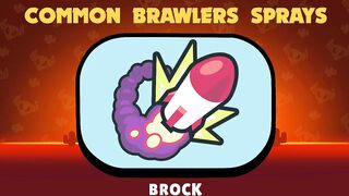 All Brawlers and Skins Sprays In Brawl Stars