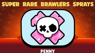 All Brawlers and Skins Sprays In Brawl Stars