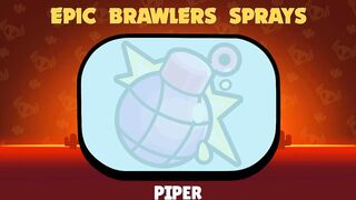 All Brawlers and Skins Sprays In Brawl Stars