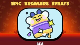 All Brawlers and Skins Sprays In Brawl Stars