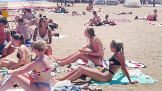 Beach Sant Sebastia ????????Barcelona beach walk