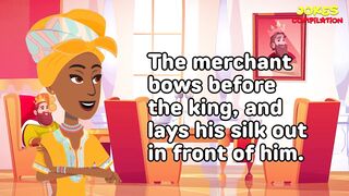 ???? Funny Jokes: A merchant is on a journey to a neighboring kingdom to sell his wares. The king...