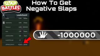 How To Get Negative Slaps On Slap Battles Roblox