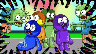 Rainbow Friends vs. ZOMBIE | Roblox Rainbow Friends Animation