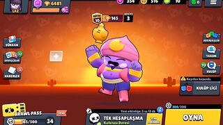 brawl stars siyah karakter bugu deniyorum