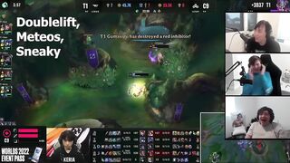 [Compilation] Casters and Streamers' reaction to Faker solokills Jensen | Worlds 2022 | T1 vs C9