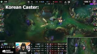 [Compilation] Casters and Streamers' reaction to Faker solokills Jensen | Worlds 2022 | T1 vs C9