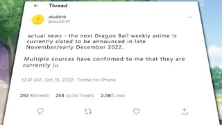 Dragon Ball Super Anime 2023 Announcement Date!