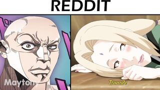 anime vs reddit Naruto (the rock reacts meme)